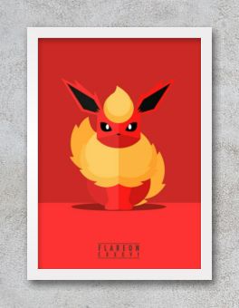 Quadro e poster Articuno minimalista - Pokemon - Quadrorama