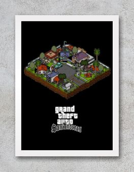 Quadro e poster GTA Vice City - Quadrorama