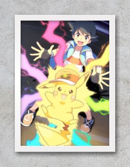 Quadro e poster Evolução Gengar - Pokemon - Quadrorama