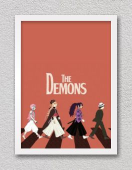 Quadro decorativo Poster Zenitsu Desenho Demon Slayer Arte para sala quarto  no Shoptime