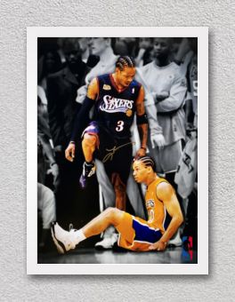Quadro e poster Michael Jordan, Lebron James em memoria de Kobe Bryant -  Quadrorama