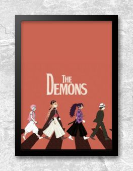 Quadro decorativo Poster Zenitsu Desenho Demon Slayer Arte para sala quarto  no Shoptime